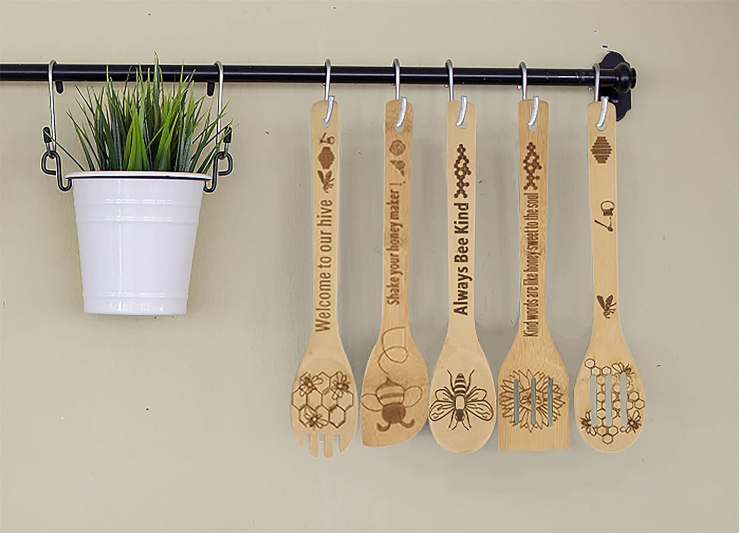 Bamboo Cooking Spoons Set Beezzit