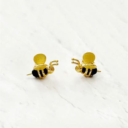 Bee Sterling Silver Stud Earrings