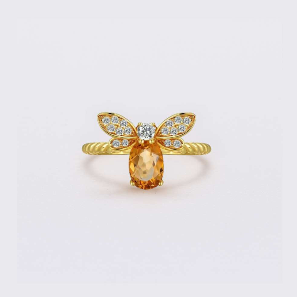 Bee Citrine Ring | Beezzit  