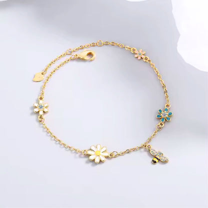 Daisy Bloom Bee Bracelet
