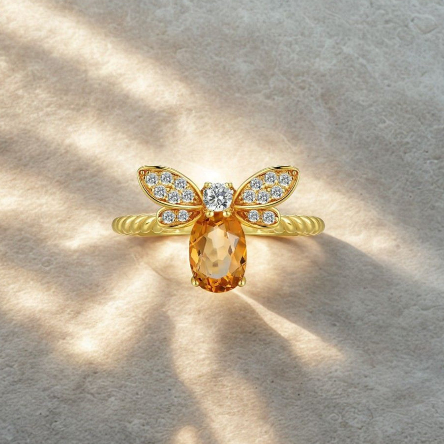 Bee Citrine Ring | Beezzit  