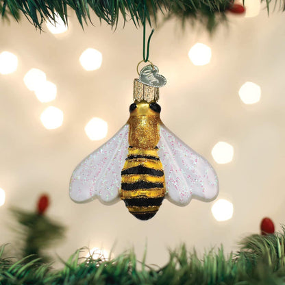 Honey Bee Glass Blown Ornament