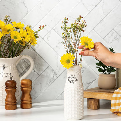 Bee Ceramic Flower Vase