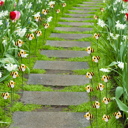 Garden Bee Decorative Stakes (10 Pack)