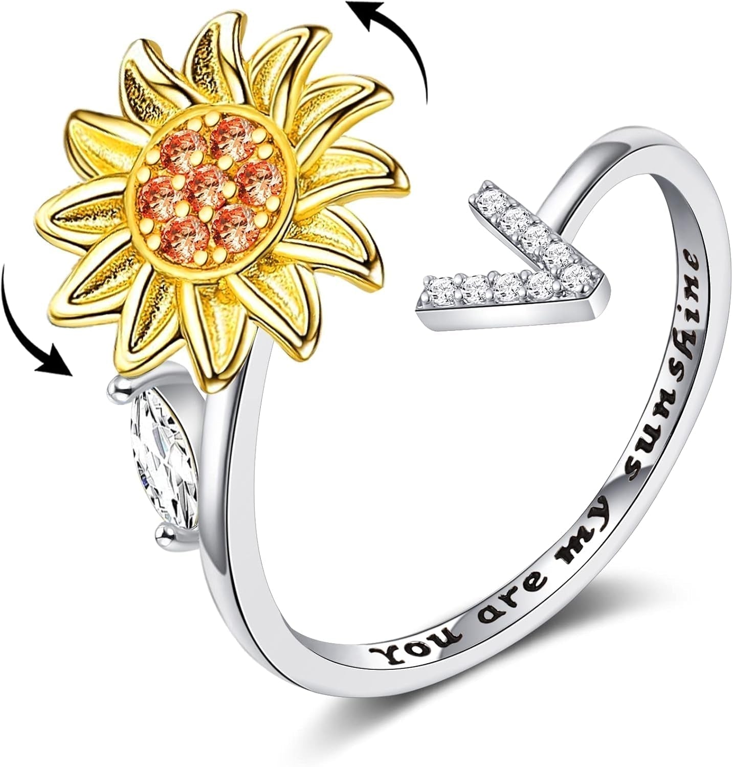 Fidget You Are My Sunshine Ring Beezzit