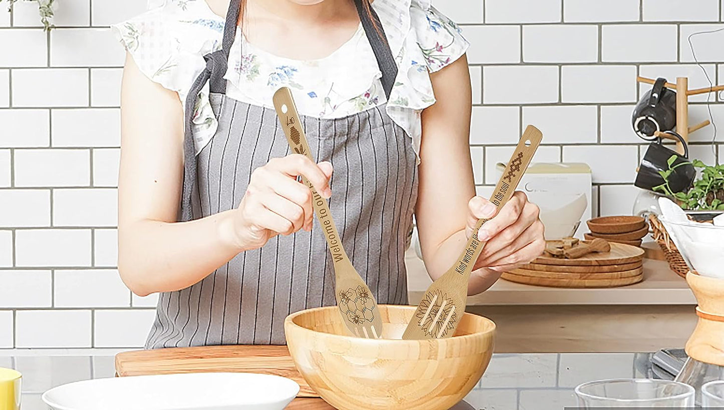 Bamboo Cooking Spoons Set Beezzit