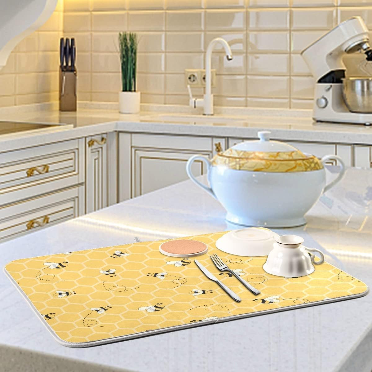 Bee Dish Drying Mat