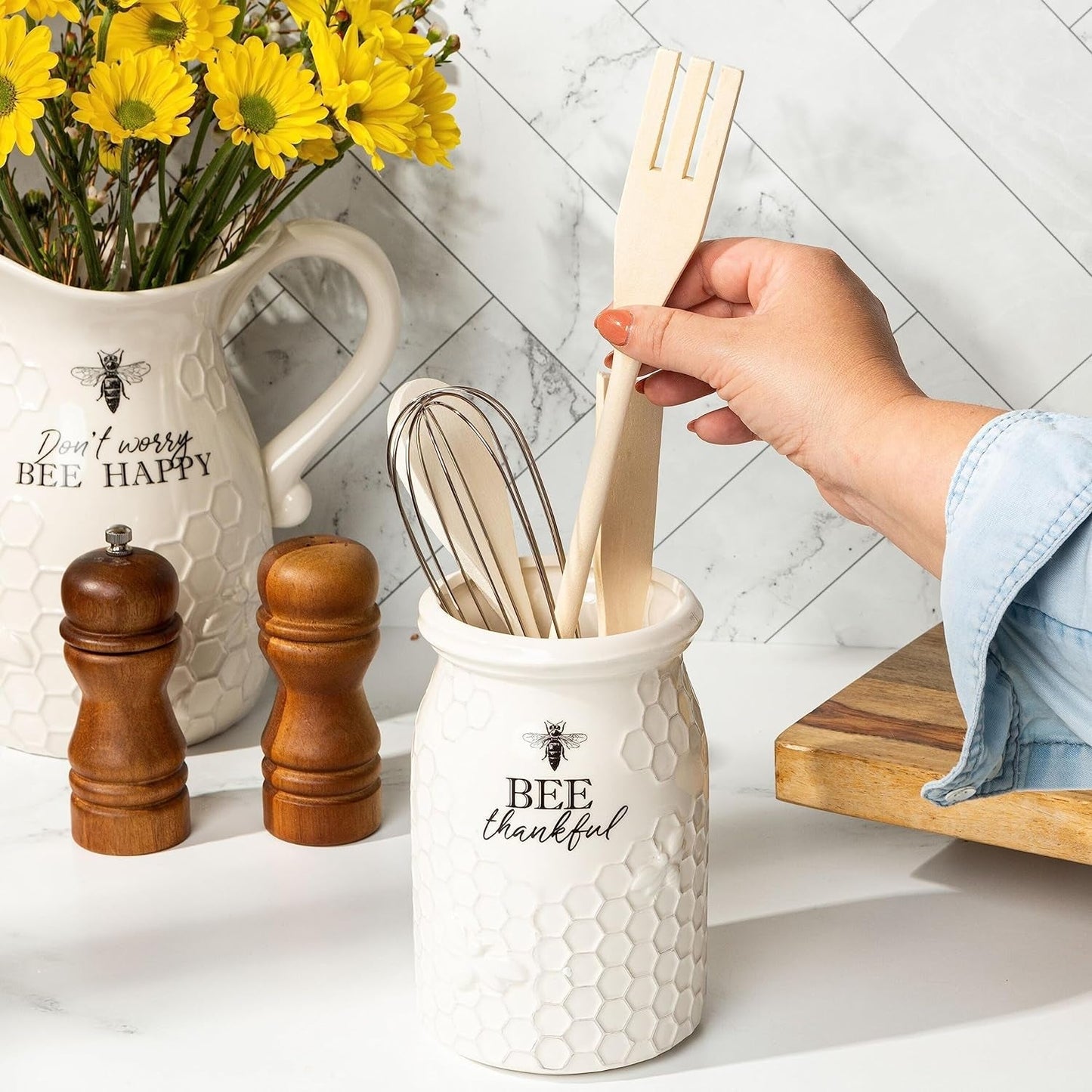 Bee Utensil Holder Beezzit