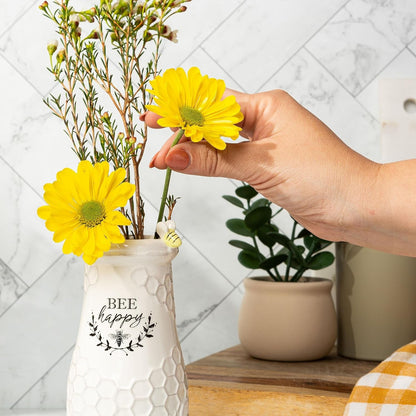 Bee Ceramic Flower Vase