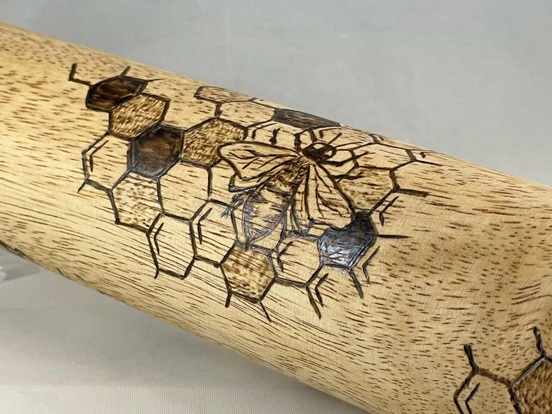 Bee Wood Rolling Pin Beezzit