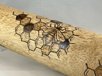 Bee Wood Rolling Pin