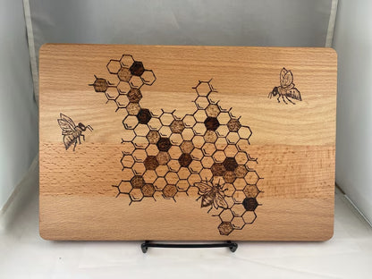 Bee Wood Burn Cutting Board