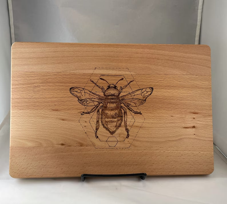 Bee Wood Burn Cutting Board Beezzit