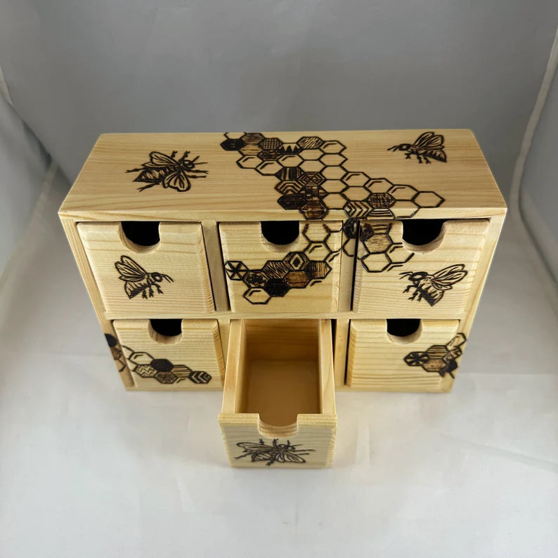 Honeybee Hexagon 6-Drawer Organizer Beezzit