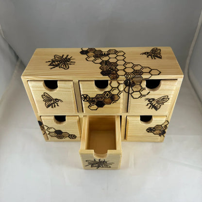 Honeybee Hexagon 6-Drawer Organizer